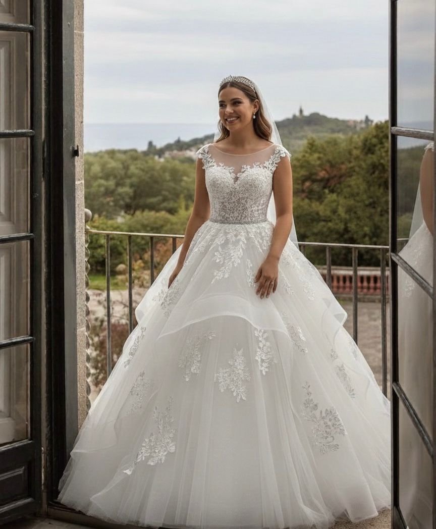 VESTIDO PRINCESA CAPAS LYSBELLA